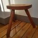 Massive wooden tripod stool