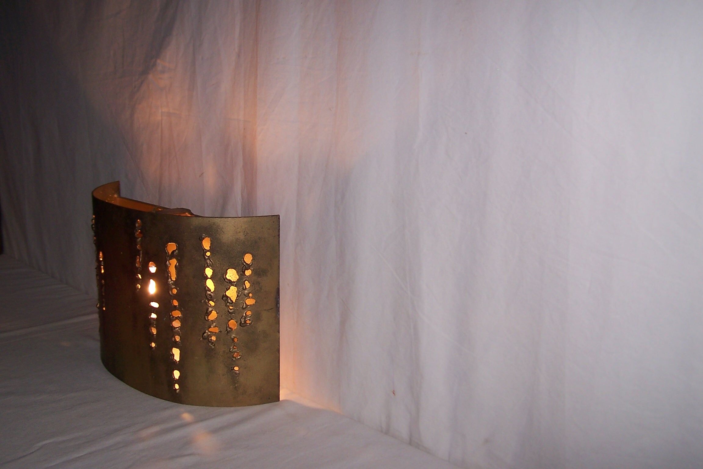 Pair of brutalist appliques - 60s/70s