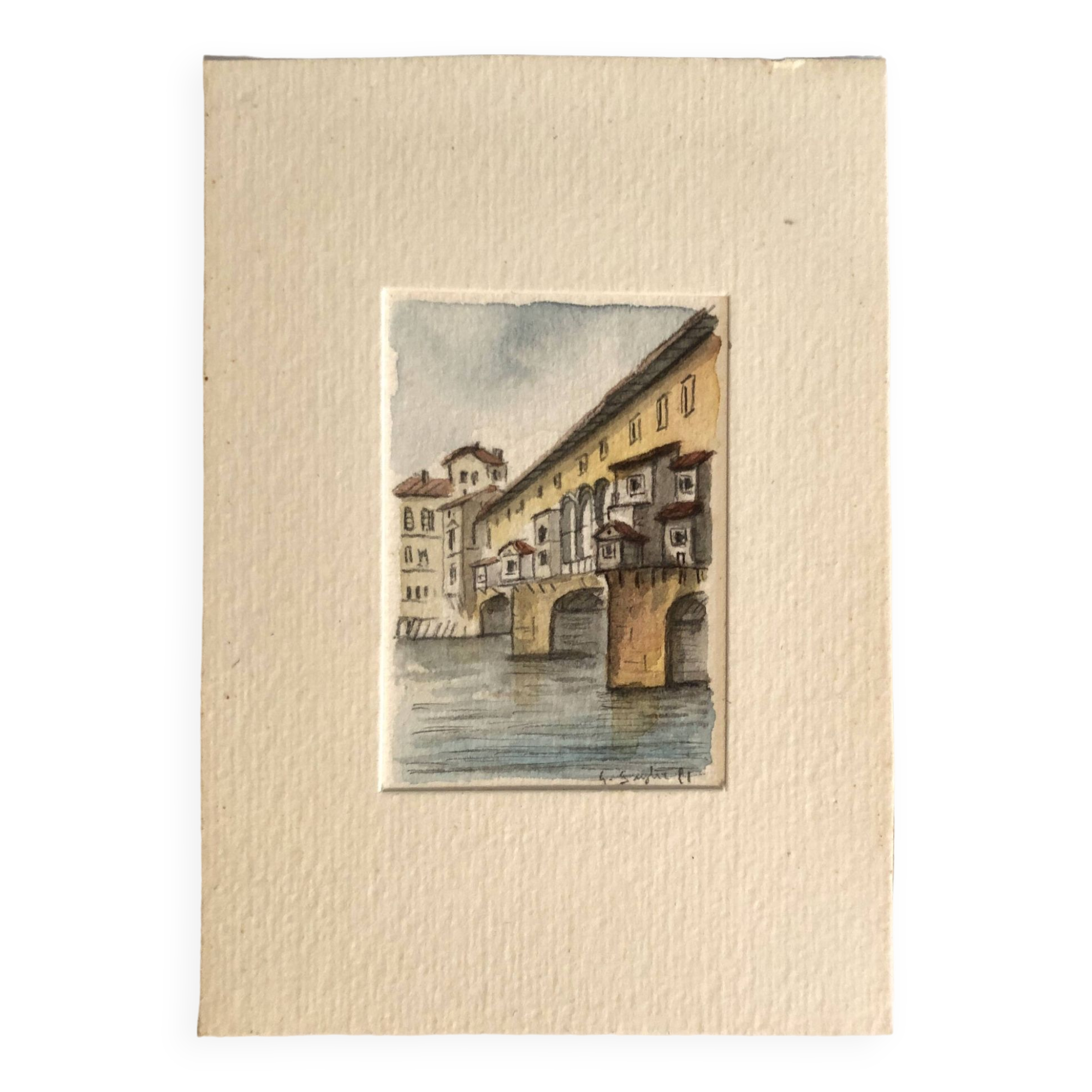 Signed Watercolor Illustration