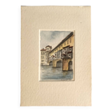 Signed Watercolor Illustration