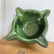 Ceramic mortar and wooden pestle