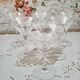 Lot of 6 vintage champagne glasses in conical drinking glass