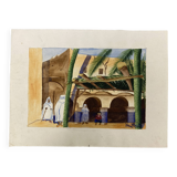 Signed Vintage Watercolor
