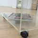 Vintage coffee table in plexiglass from the 1970s.