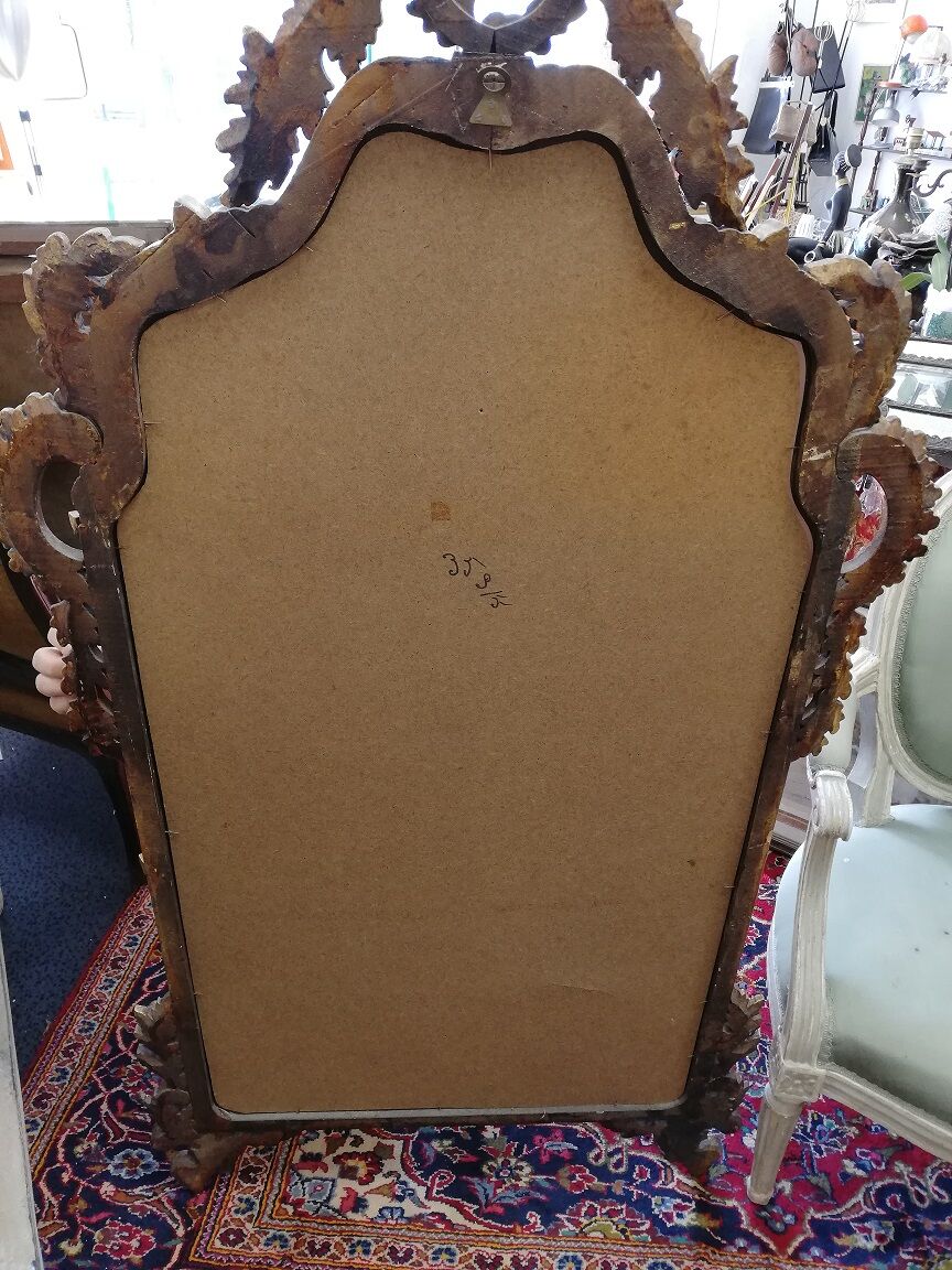 In-between wood stucco mirror Golden STYLE LOUIS XV trumeau ice decoration Castle