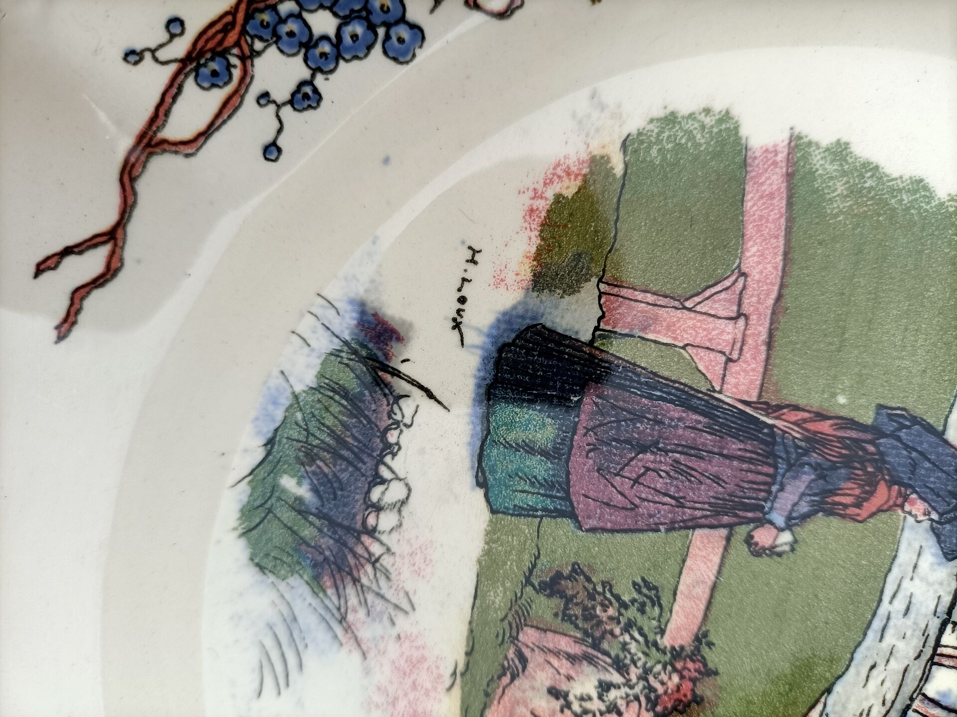 Digoin Sarreguemines plates