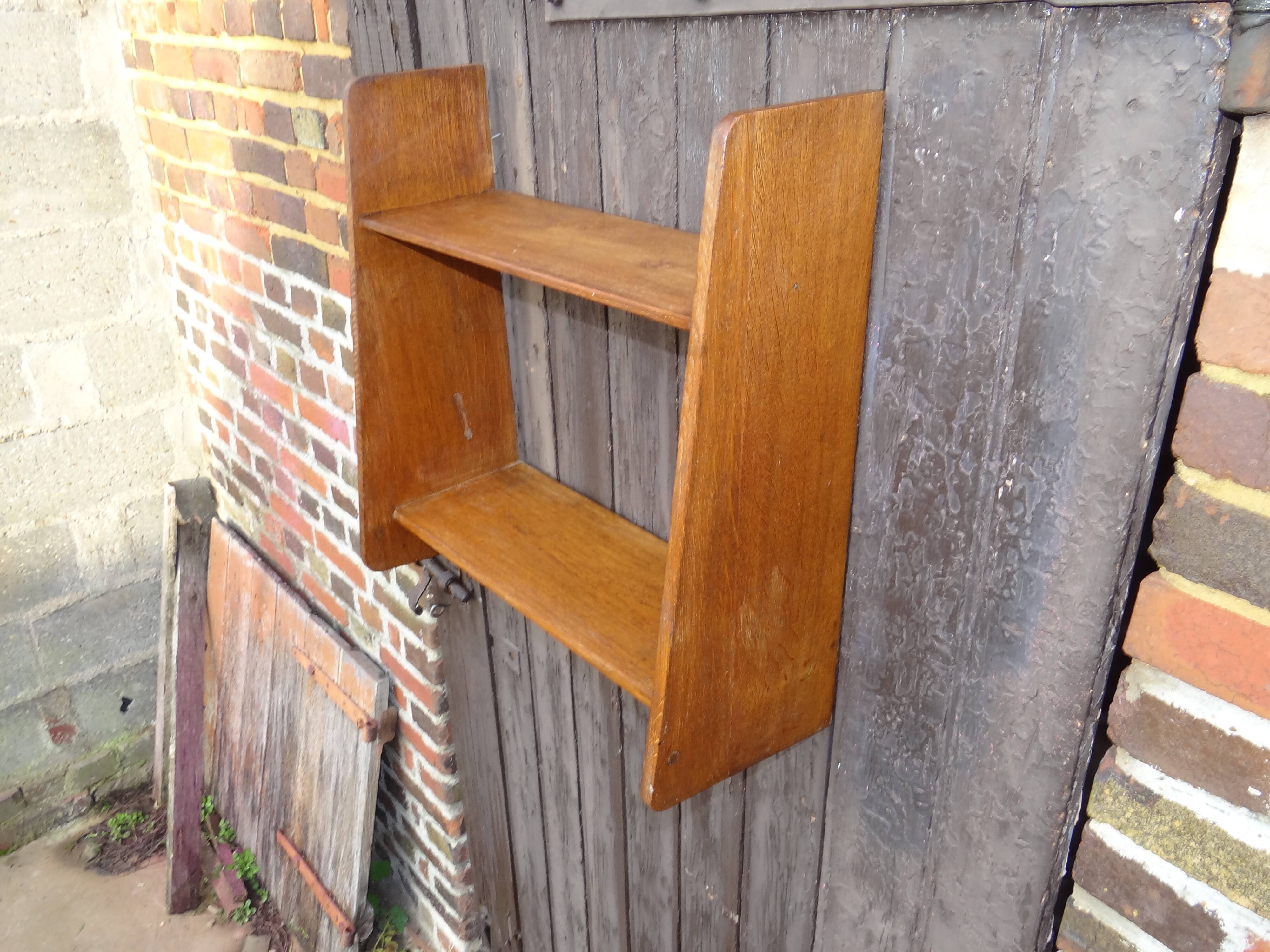 Étagère murale 1950 en bois naturel clair