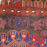 Vintage carpet turkmen belutch afghan 80x140 cm