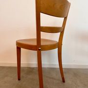Lot 12 wooden bistro chairs by Horgen Glarus 70s vintage