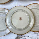Set of 6 Tulowice stoneware plates