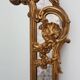Rococo style gilt mirror with marbled glass border by Deknudt, Belgium, 197