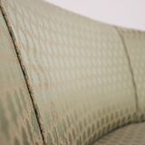 Curved silk sofa by Gigi Radice, 1950