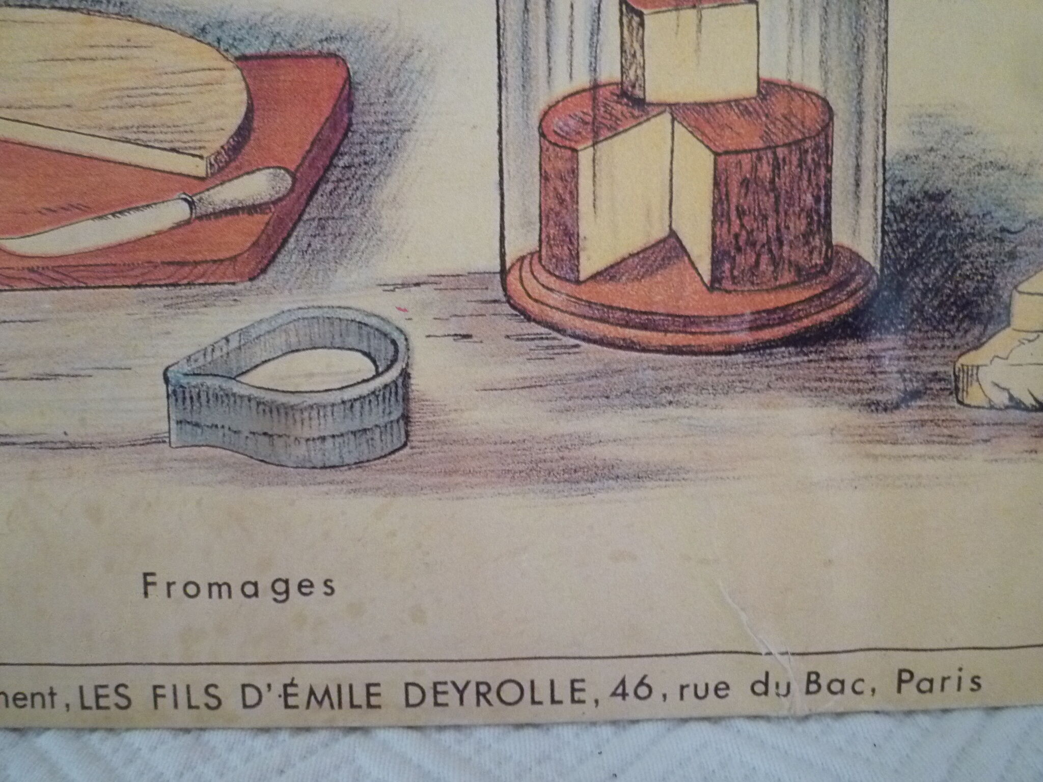 Affiche ancienne "Le lait" de Deyrolle