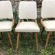 Set de 6 chaises blanches 1960