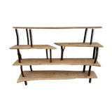 Shelf in solid cherry and chestnut