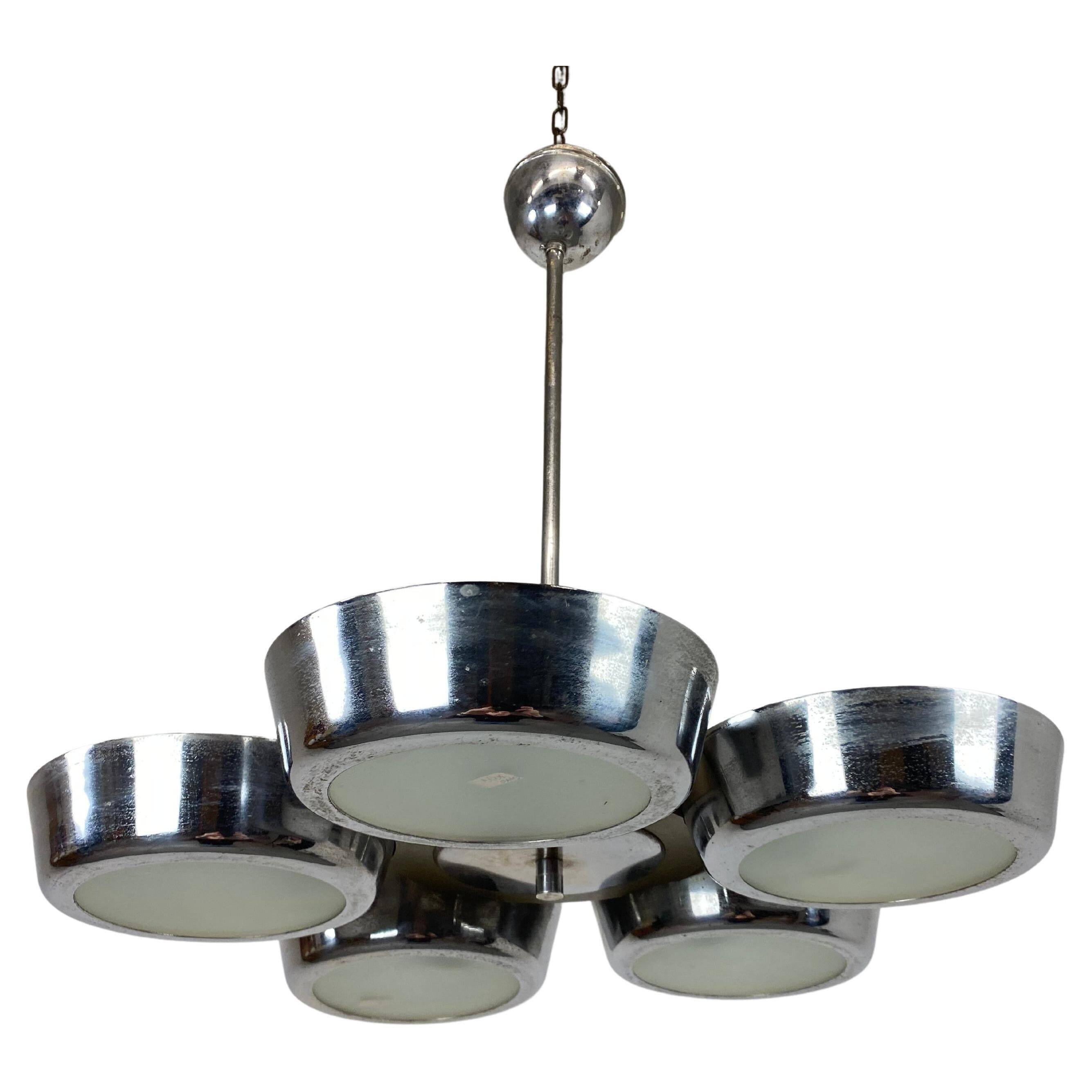 Suspended UFO lamp from the space age