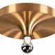1960s 1970s Disc Wall Lamp by Teka Germany Space Age Design Aluminum Metal