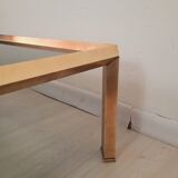 Table basse vintage en laiton