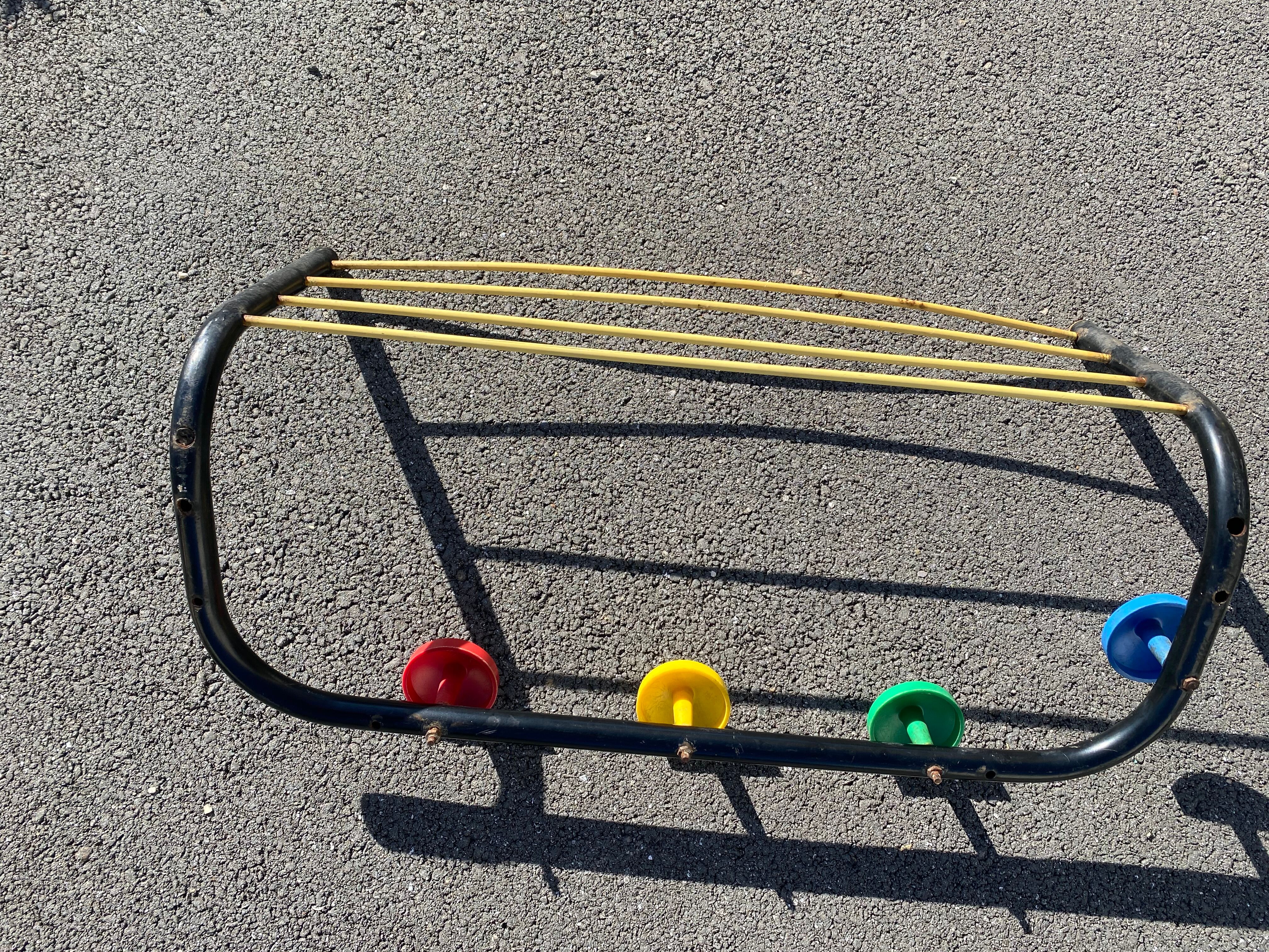 Vintage wall coat rack