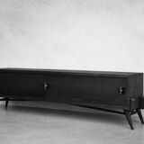 Vintage Mid-Century Scandinavian Modern Dark Oak Sideboard, 1960s