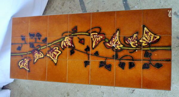 Table basse ceramique vintage signée ADRI