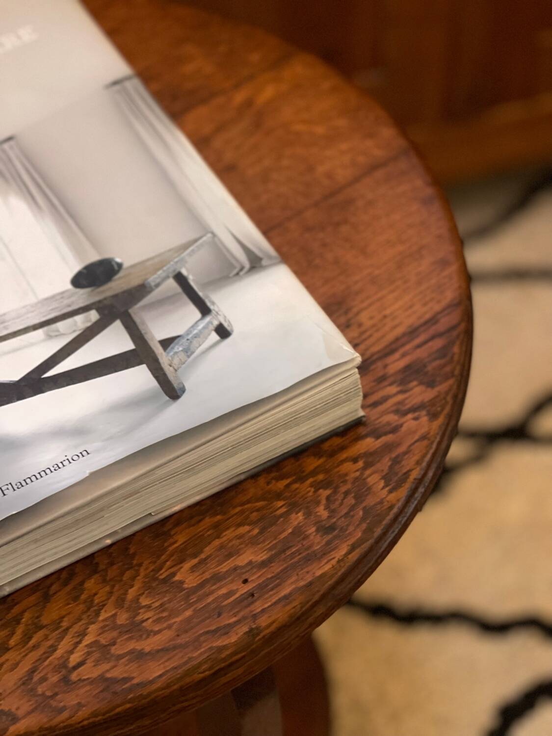 Art deco oak pedestal table