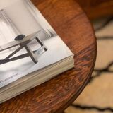 Art deco oak pedestal table