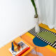 Handmade woven woven rug full moon 140 x 210