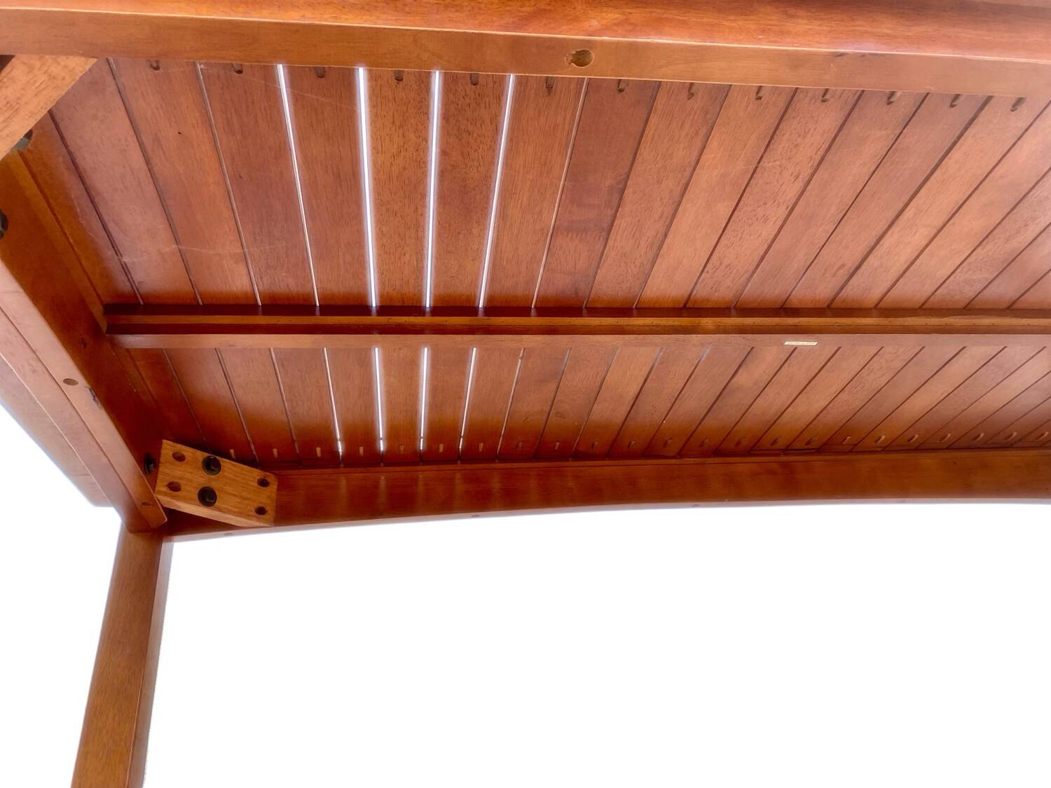 Exotic glass and solid wood table in Thailand