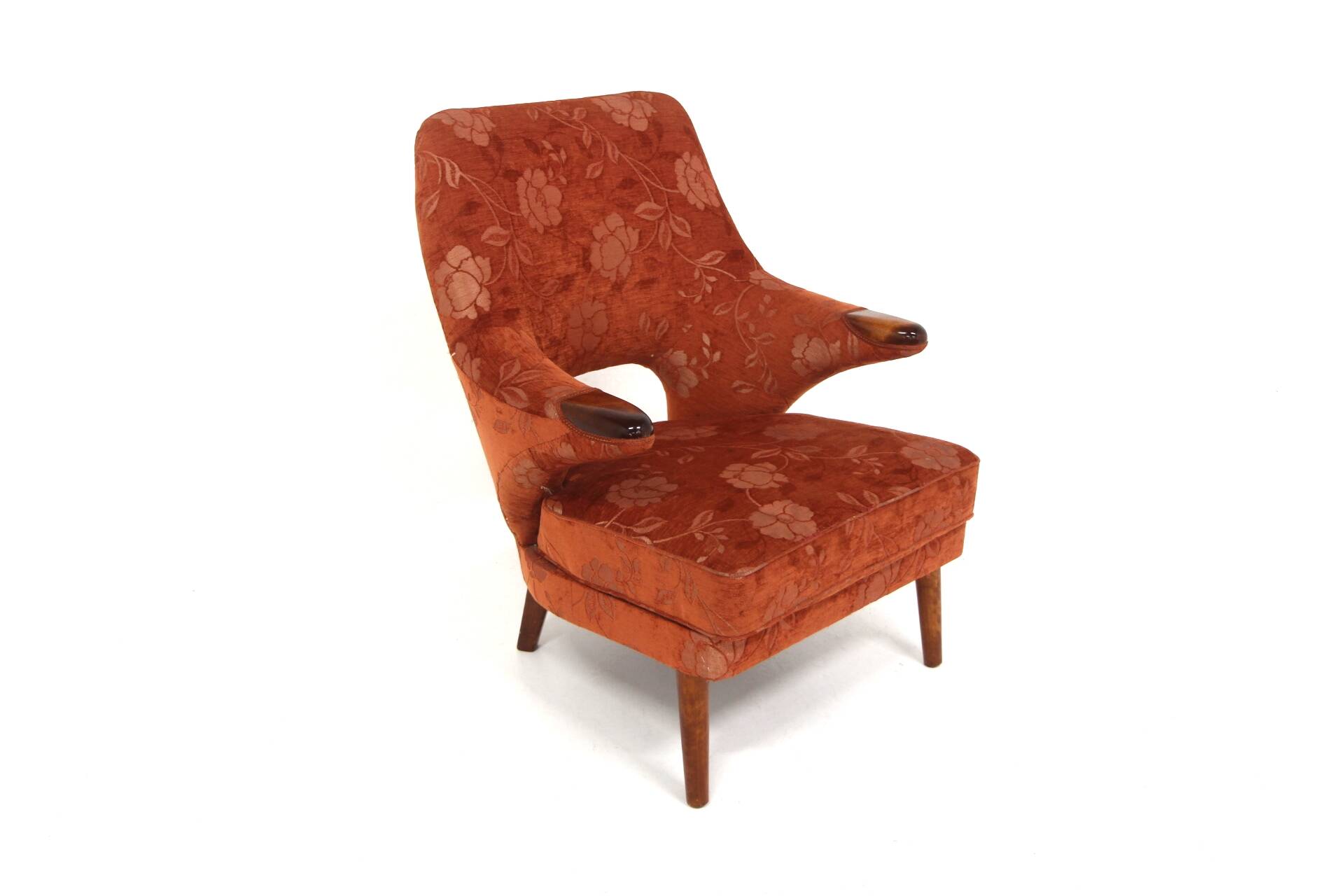 Fauteuil scandinave en tissu, Suède, 1940