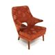 Fauteuil scandinave en tissu, Suède, 1940