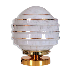 Lampe verre de clichy