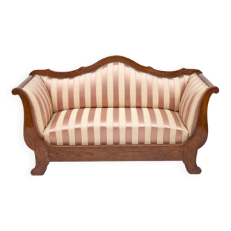 Recamier silk loveseat, 1920