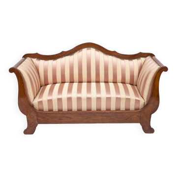 Recamier silk loveseat, 1920