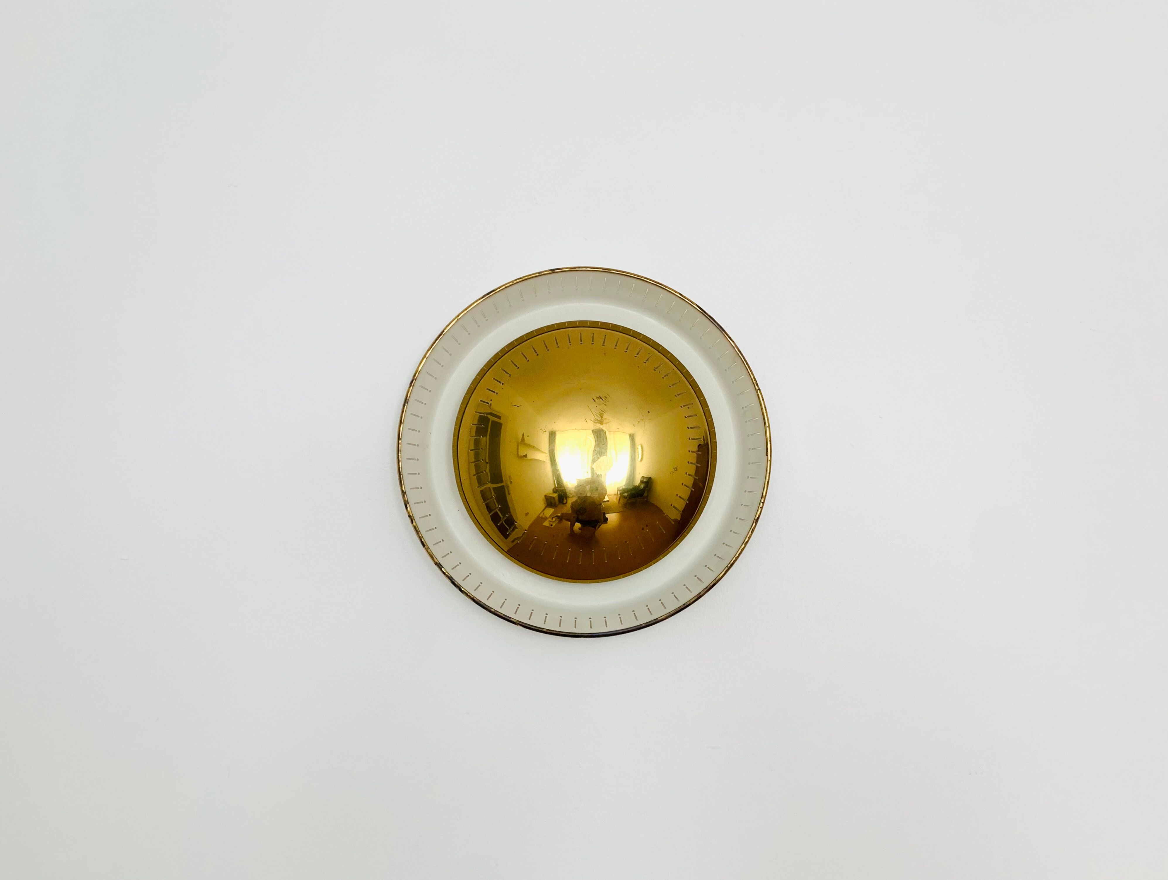 Italian Sunburst Wall Lamp or Flush Light