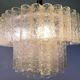 XL design midcentury glass chandelier by Doria, 1960s / Germany