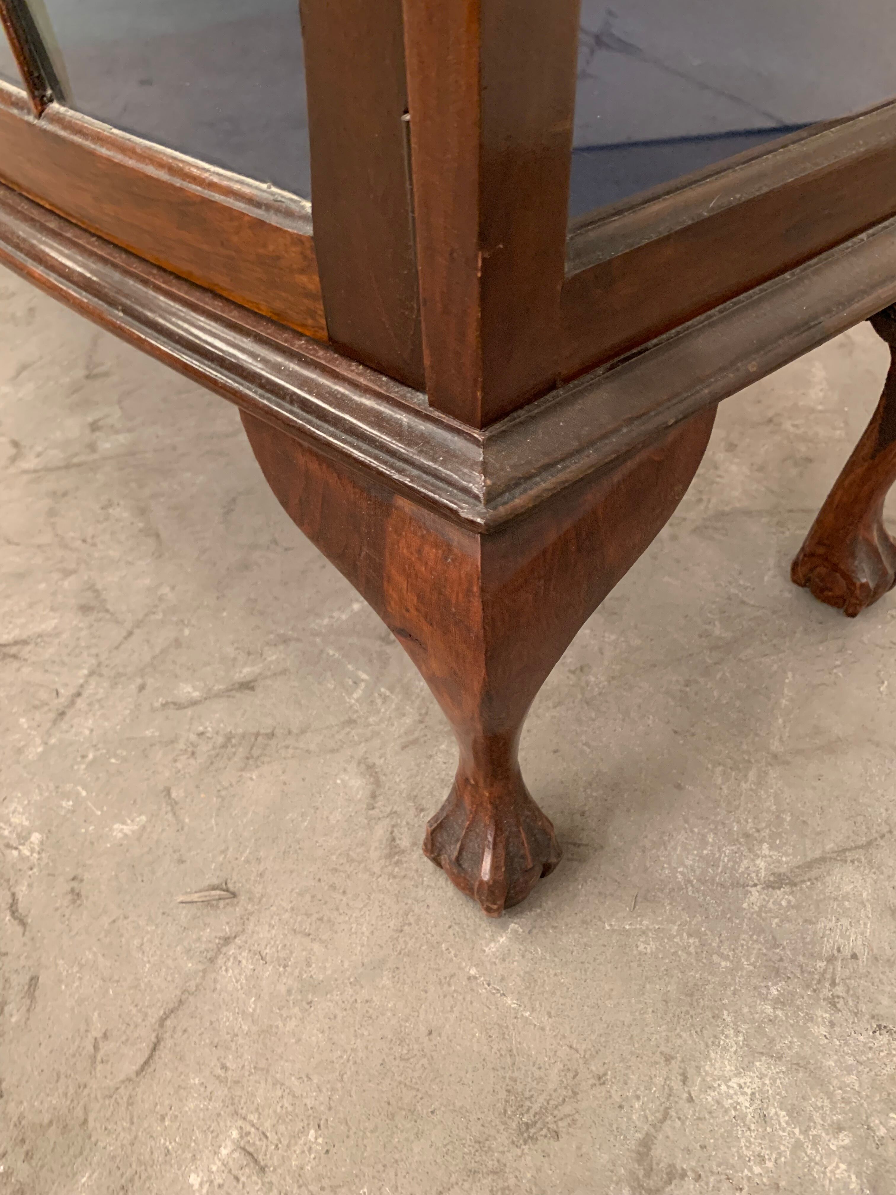 English showcase Georgian style two doors XXcentury