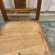 Vintage Art Deco chair in carved oak from the 1930s.