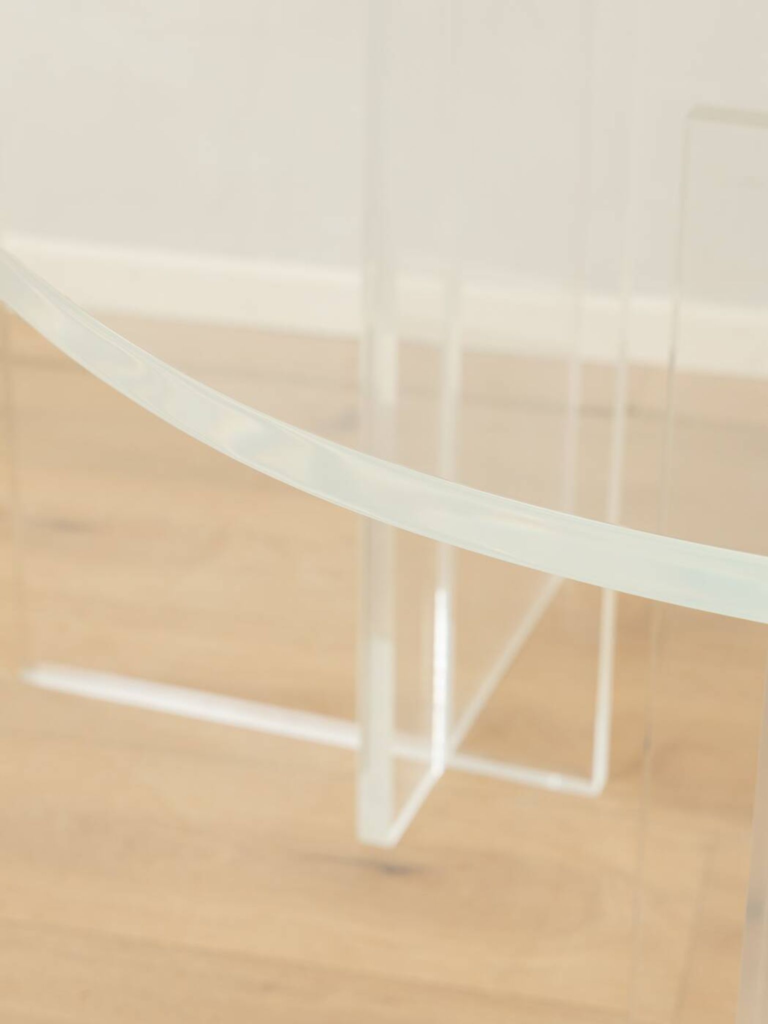 Acrylic glass coffee table