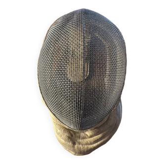 Vintage fencing mask from the early 1950s - Metal and Leather