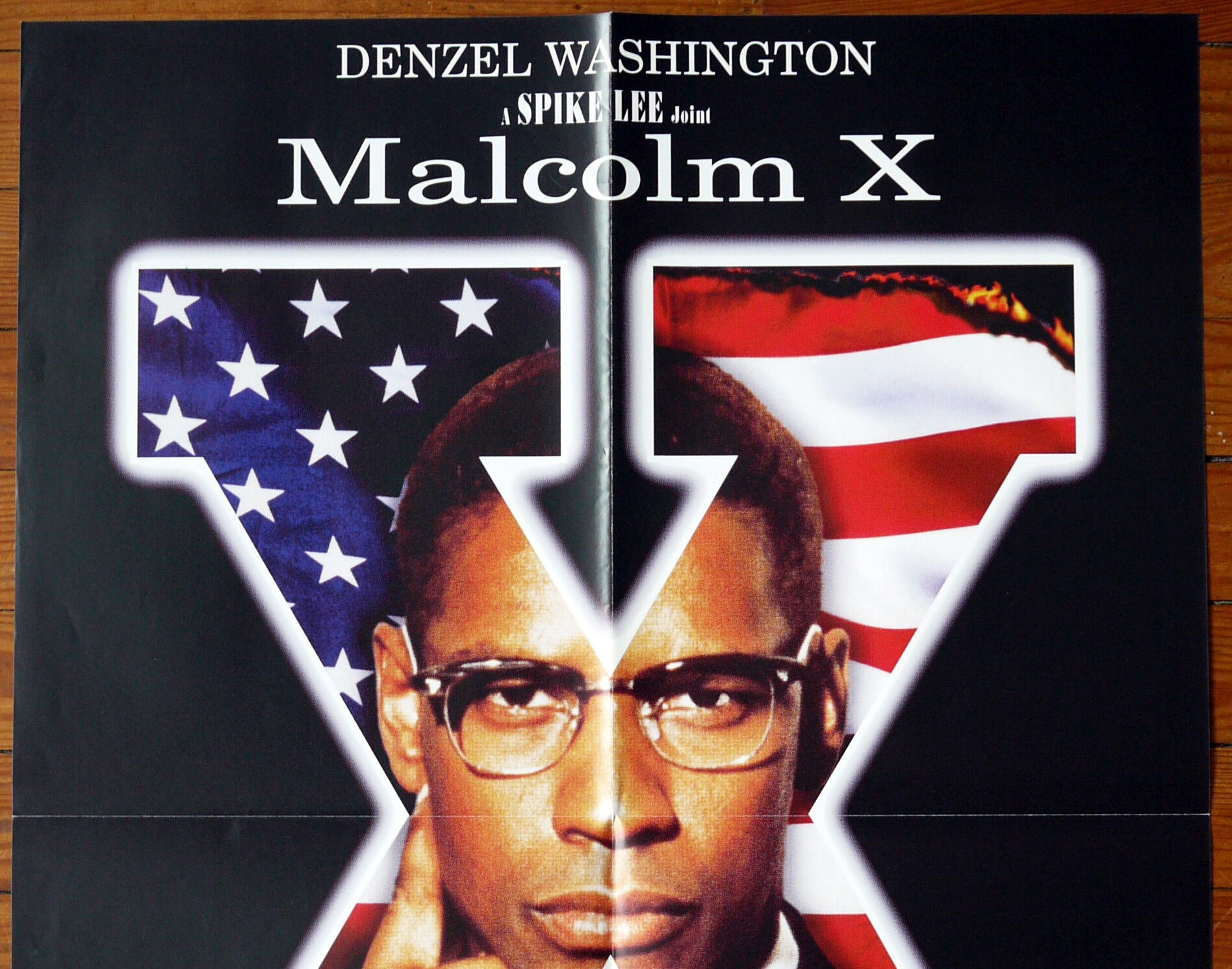 Affiche cinéma originale "Malcolm X" Spike Lee, Denzel Washington