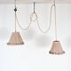 Double Italian draped pendant light, 1960s