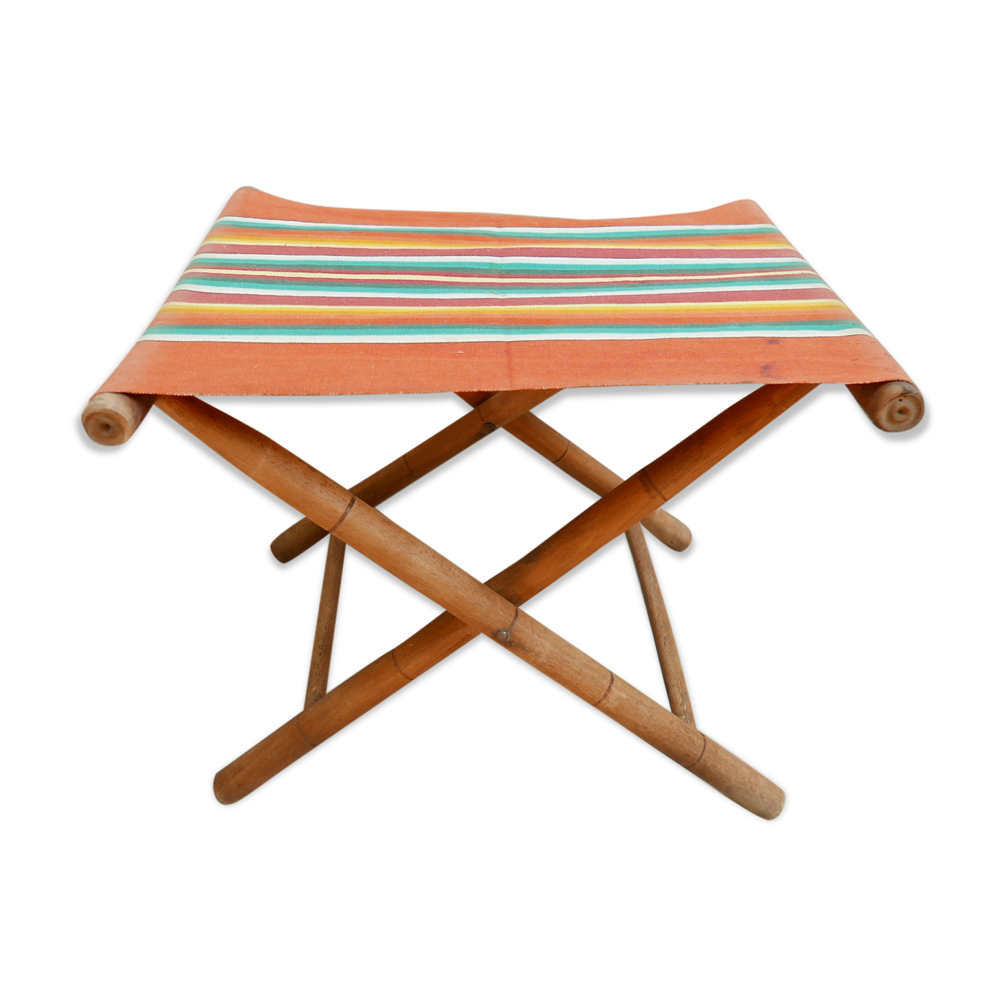 Former folding seat in canvas