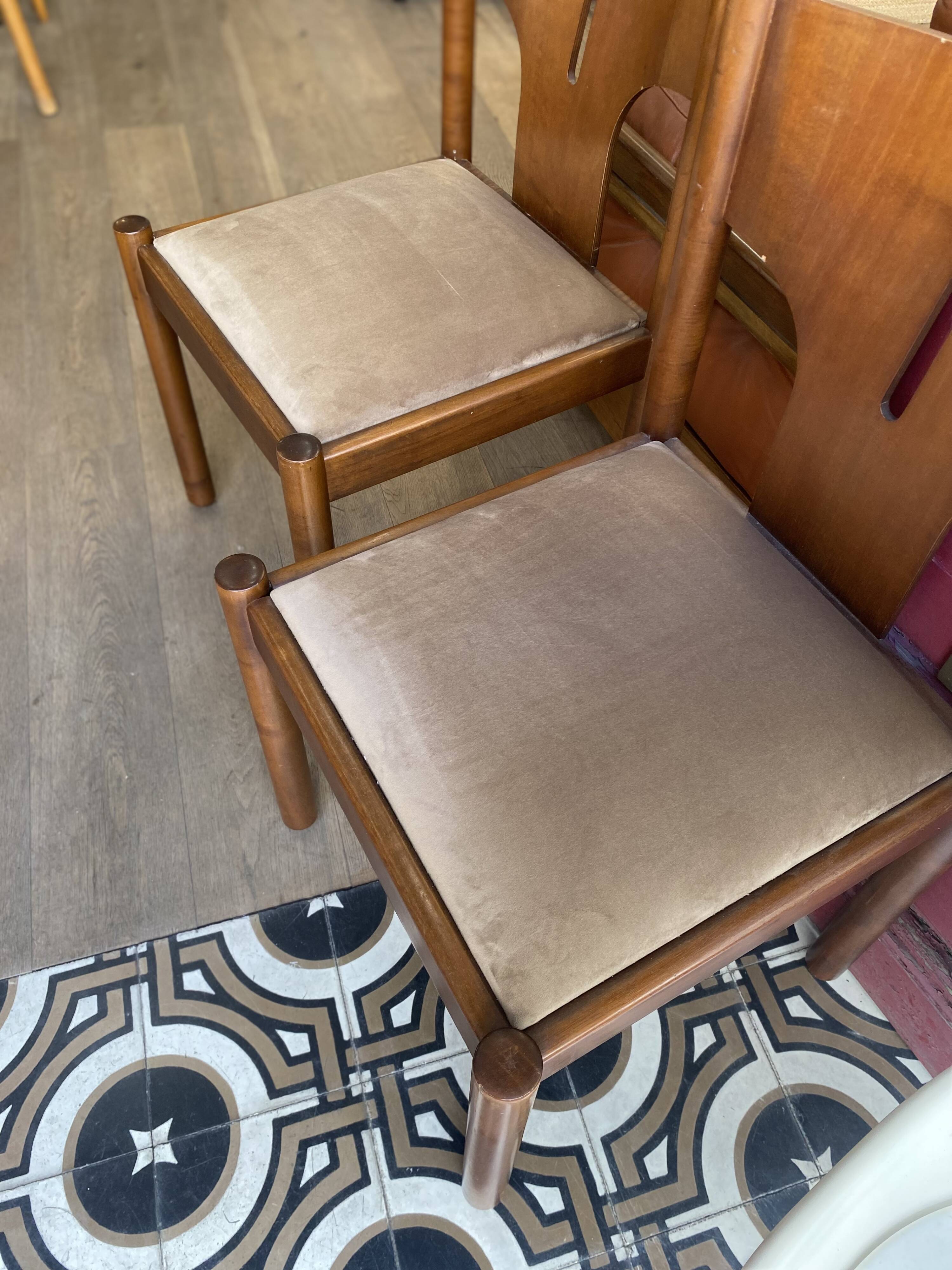 Set of 6 chairs - mobilgirgi - Italy - 1960