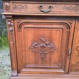 Important two-body buffet in carved walnut – Renaissance style