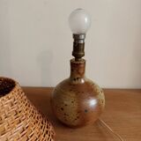 70s stoneware lamp