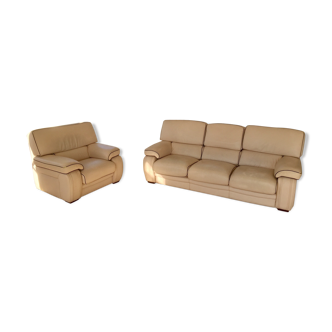 Lot of a Sofa and an Armchair