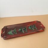 Ceramic dish for cake or other presentation with “Fish” motifs