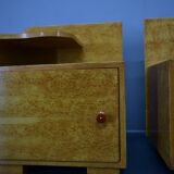 Ensemble de deux tables de chevet Art Déco Tchécoslovaquie, années 1939