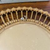 Rattan mirror
